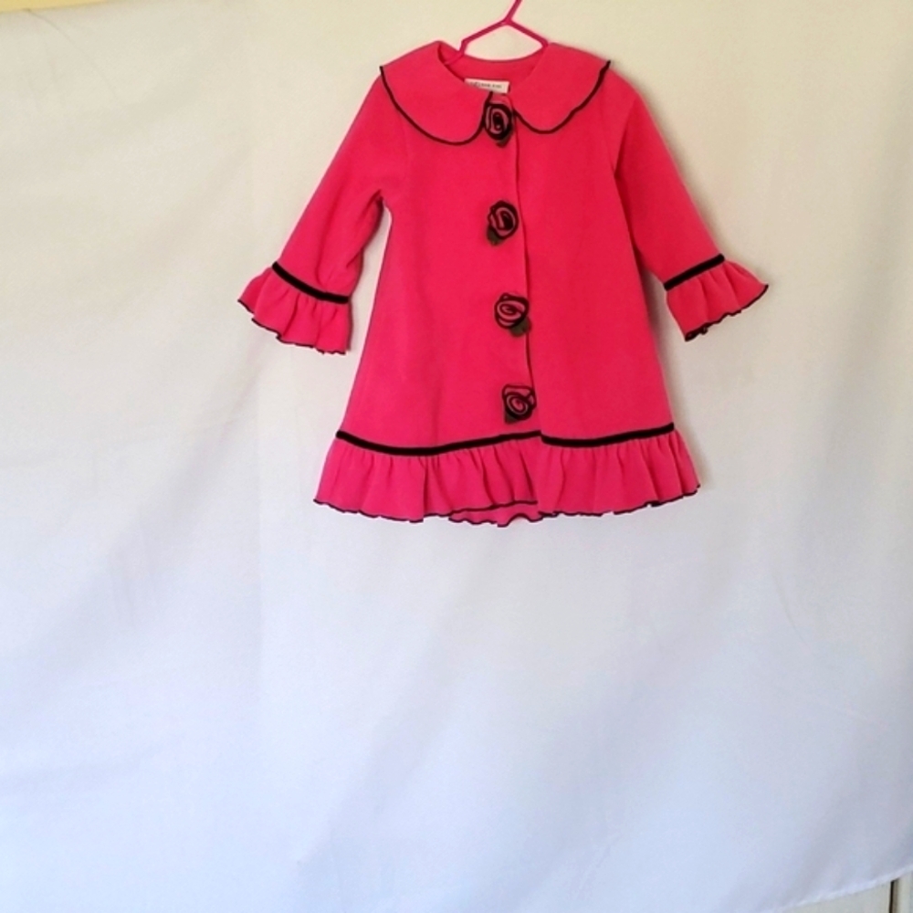 Bonnie Jean Girls Pink Coat Size 2T
